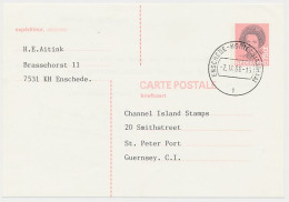 Briefkaart G. 365 Enschede - Guernsey 1988 - Entiers Postaux