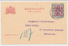 Briefkaart G. 156 B II Zwolle - Brussel Belgie 1924 - Ganzsachen