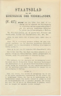 Staatsblad 1918 : Spoorlijn Amsterdam - Halfweg - Rotterdam - Documenti Storici