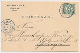 Firma Briefkaart Westerlee 1907 - Cafe Diekema - Unclassified