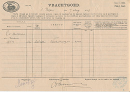 Vrachtbrief H.IJ.S.M. Den Haag - Bloemendaal 1909 - Non Classés