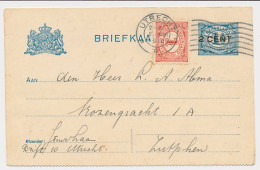 Briefkaart G. 94 B II / Bijfrankering Utrecht - Zutphen 1918 - Entiers Postaux