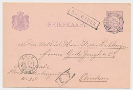 Trein Haltestempel Maarssen 1887 - Lettres & Documents