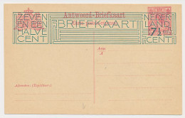 Briefkaart G. 201 A - Versnijding / Verkeerd Gesneden - Postwaardestukken