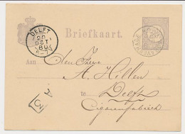 Briefkaart G. 22 S Gravenhage - Delft 1880 - Postwaardestukken