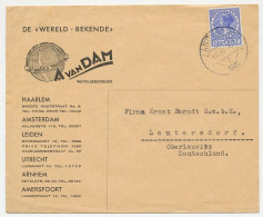 Firma Envelop Zandvoort 1932 - Wereld / Globe - Ohne Zuordnung