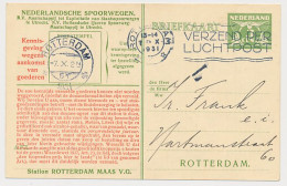 Spoorwegbriefkaart G. NS228 M - Locaal Te Rotterdam 1931 - Postwaardestukken