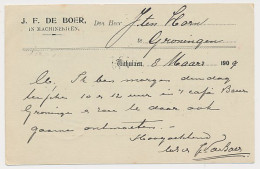 Firma Briefkaart Uithuizen 1909 - Machinerieen - Non Classés