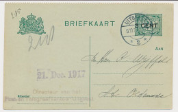 Briefkaart G. 96 B I Uitgeest - St. Oedenrode 1917 - Material Postal