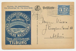 Firma Briefkaart Tilburg 1921 - Ververij / Wasserij / Regenboog  - Unclassified