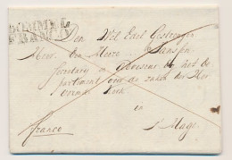 Meteren - BOMMEL FRANCO - S Gravenhage 1818 - Lakzegel  - ...-1852 Precursores