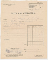 Nota Van Onkosten N.S. Winschoten - Belgie 1919 - Sin Clasificación