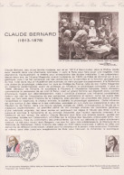 1978 FRANCE Document De La Poste Claude Bernard N° 1990A - Documents Of Postal Services