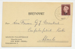 Firma Briefkaart Den Burg Texel 1950 - Manufacturen - Unclassified