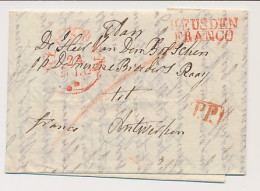 Heusden - Antwerpen Belgie 183? - P.P. - Hollande Par Anvers - ...-1852 Prephilately