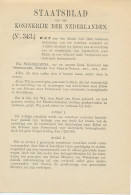 Staatsblad 1930 : Spoorlijn Amsterdam - Edam Enz. - Documenti Storici