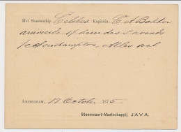 Briefkaart G. 7 Particulier Bedrukt Amsterdam 1875 - Postwaardestukken