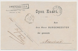 Trein Haltestempel Zuidbroek 1888 - Cartas & Documentos