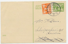 Briefkaart G. 229 A-krt / Bijfrankering Dordrecht - Leiden 1941 - Postwaardestukken