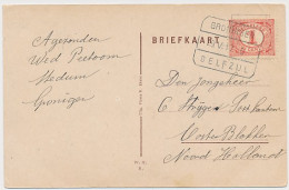 Treinblokstempel : Groningen - Delfzijl D 1917 ( Stedum ) - Unclassified