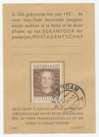 Em. En Face Postbuskaartje Amsterdam 1953 - Ohne Zuordnung
