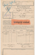 Vrachtbrief Staats Spoorwegen Nijmegen - Den Haag 1914 - Etiket - Unclassified