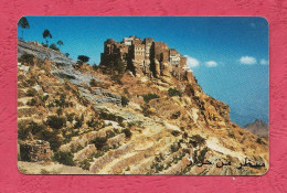 Yemen- TeleYemen- Town On The Rock. Magnetic Phone Card Used By 240 Units. - Jemen