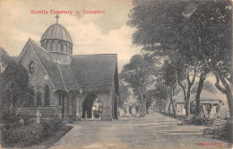 CPA CEYLON / BORELLA CEMETERY / COLOMBO CEYLON - Sri Lanka (Ceilán)