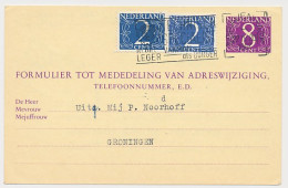 Verhuiskaart G. 32 Den Haag - Groningen 1967 - Postal Stationery