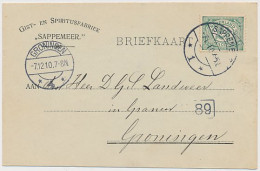 Firma Briefkaart Sappemeer 1910 - Gist- Spiritusfabriek - Non Classés