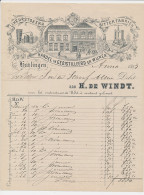 Nota Harlingen 1893 - Likeurstokerij - Bitterfabriek- Wijnhandel - Netherlands