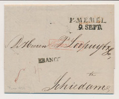 Riga Letland - Memel Litouwen - Schiedam 1832 - Franco Tout  - ...-1852 Precursori