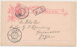 Postblad G. 9 X Locaal Te Joure 1905 - Material Postal