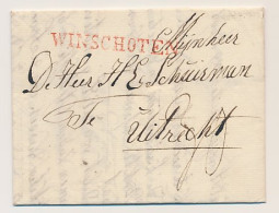 WINSCHOTEN - Utrecht 1827 - Lakzegel - ...-1852 Préphilatélie