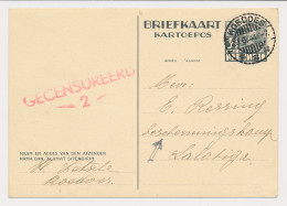 Censored Card Koedoes - Protection Camp Salatiga Neth. Indies  - Netherlands Indies