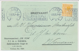 Firma Briefkaart Leiden 1925 - Stoomwasscherij De Zon - Ohne Zuordnung