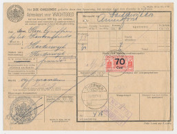 Vrachtbrief / Spoorwegzegel N.S. Zutphen - Harderwijk 1942 - Zonder Classificatie