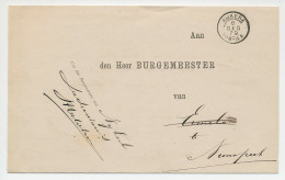 Twee-letterstempel Nijkerk 1879 - Lettres & Documents