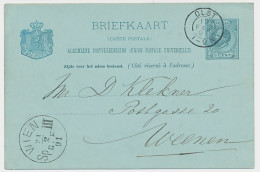Wijhe - Kleinrondstempel Olst - Wenen Oostenrijk 1891 - Ohne Zuordnung