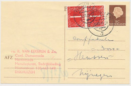 Briefkaart G. 325 / Bijfrankering Enkhuizen - Nijmegen 1964 - Entiers Postaux