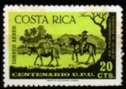 COSTA - RICA   -     âne  **  /    Cheval.  U.P.U. - Anes