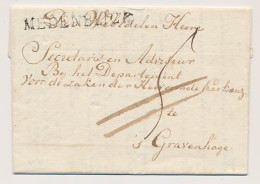 Medemblik - Den Haag 1821 - Dienst - ...-1852 Prephilately