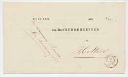 Naamstempel Raalte 1875 - Briefe U. Dokumente