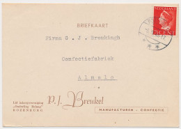 Firma Briefkaart Rozenburg 1948 - Manufacturen - Confectie - Zonder Classificatie