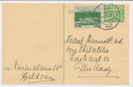 Briefkaart G. 277 A / Bijfrankering Apeldoorn - Den Haag 1947 - Entiers Postaux