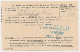 Briefkaart G. DW78-II-c - Duinwaterleiding S-Gravenhage 1910 - Postwaardestukken