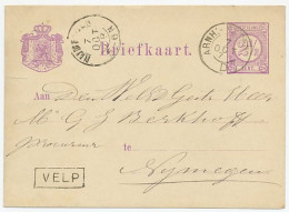 Trein Haltestempel Velp 1878 - Lettres & Documents