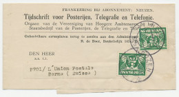 Em Duif Drukwerk Wikkel Neuzen - Zwitserland 1929 Bijgefrankeerd - Unclassified