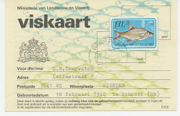 Viskaart Kleine Visakte 1981 / 1982 - Fiscale Zegels