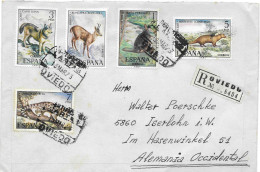 Postzegels > Europa > Spanje > 1931-… > 1971-1980 > Aangetekende Brief Met 5 Postzegels (17864) - Cartas & Documentos